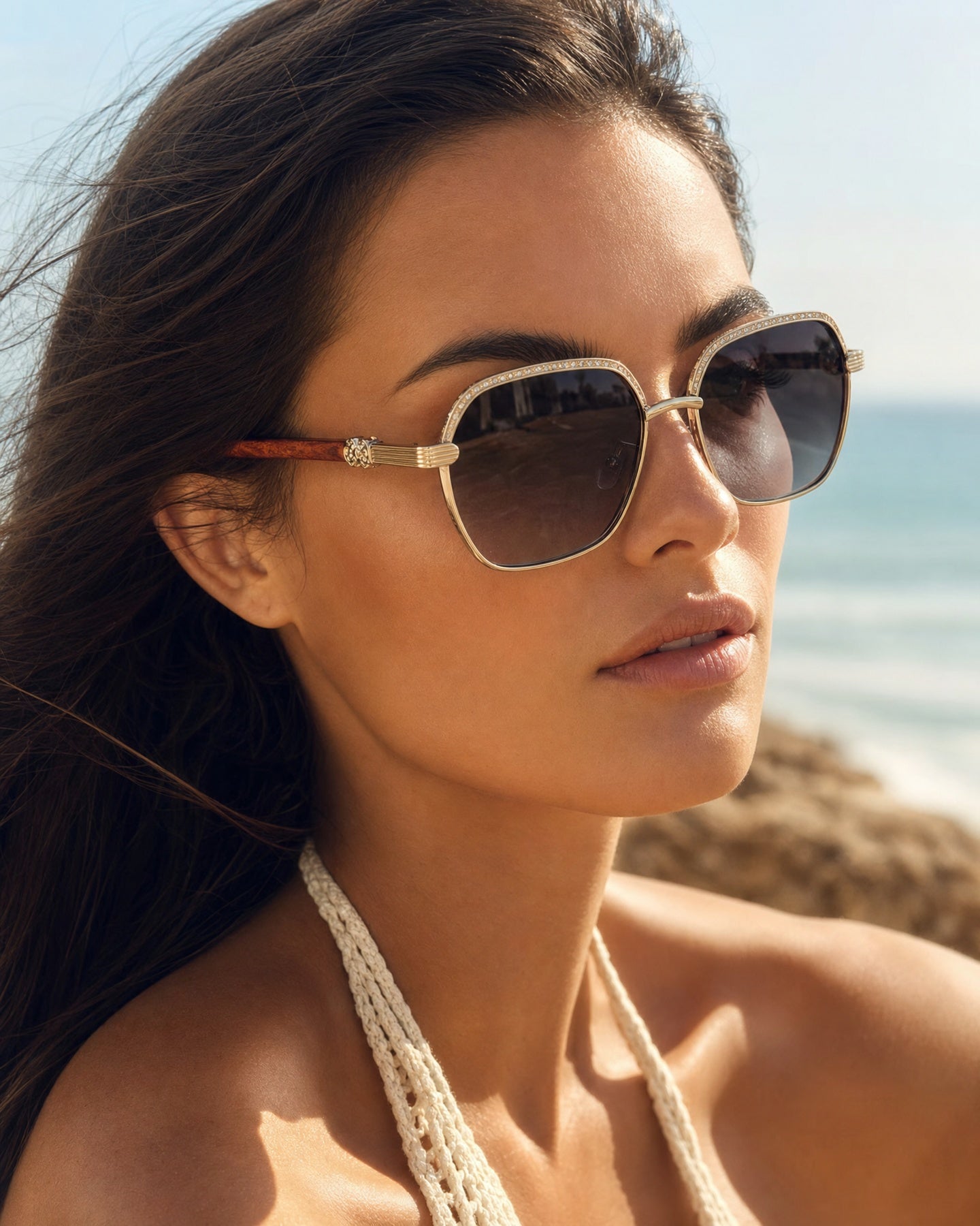 Giovanni Retro Wooden Sunglasses
