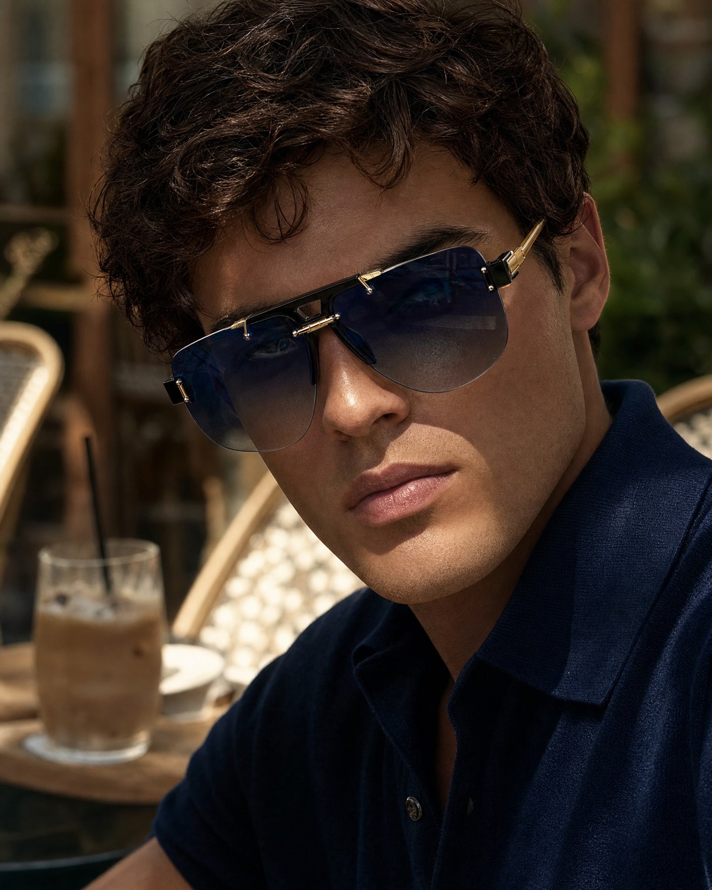 Aurelio Rimless Sunglasses