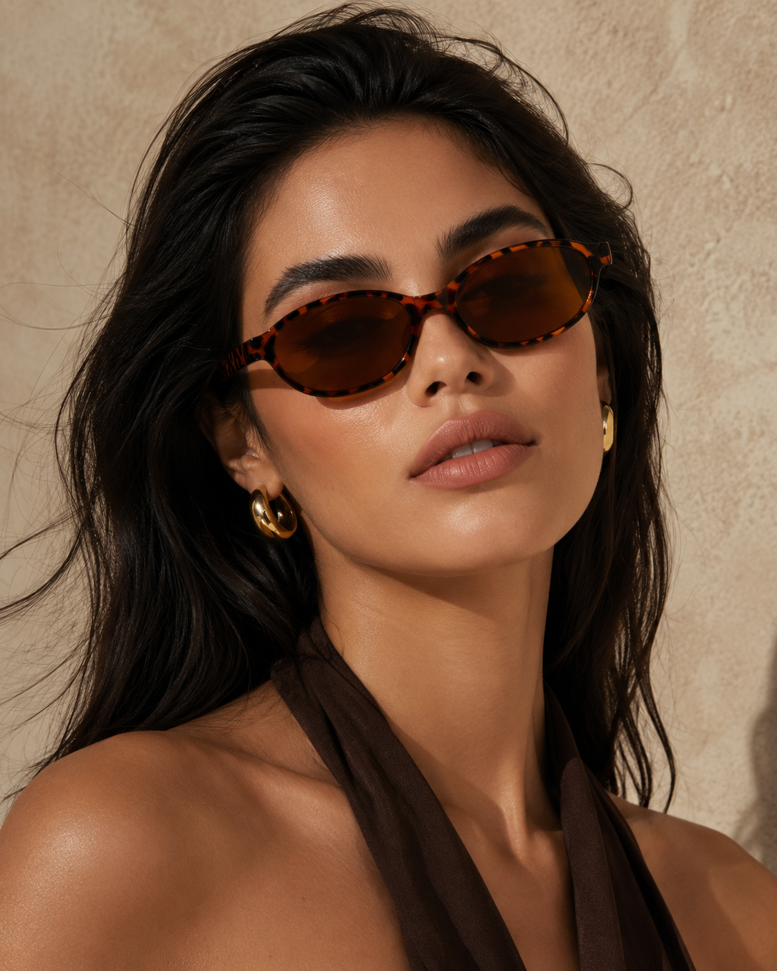 Palermo Retro Oval Sunglasses