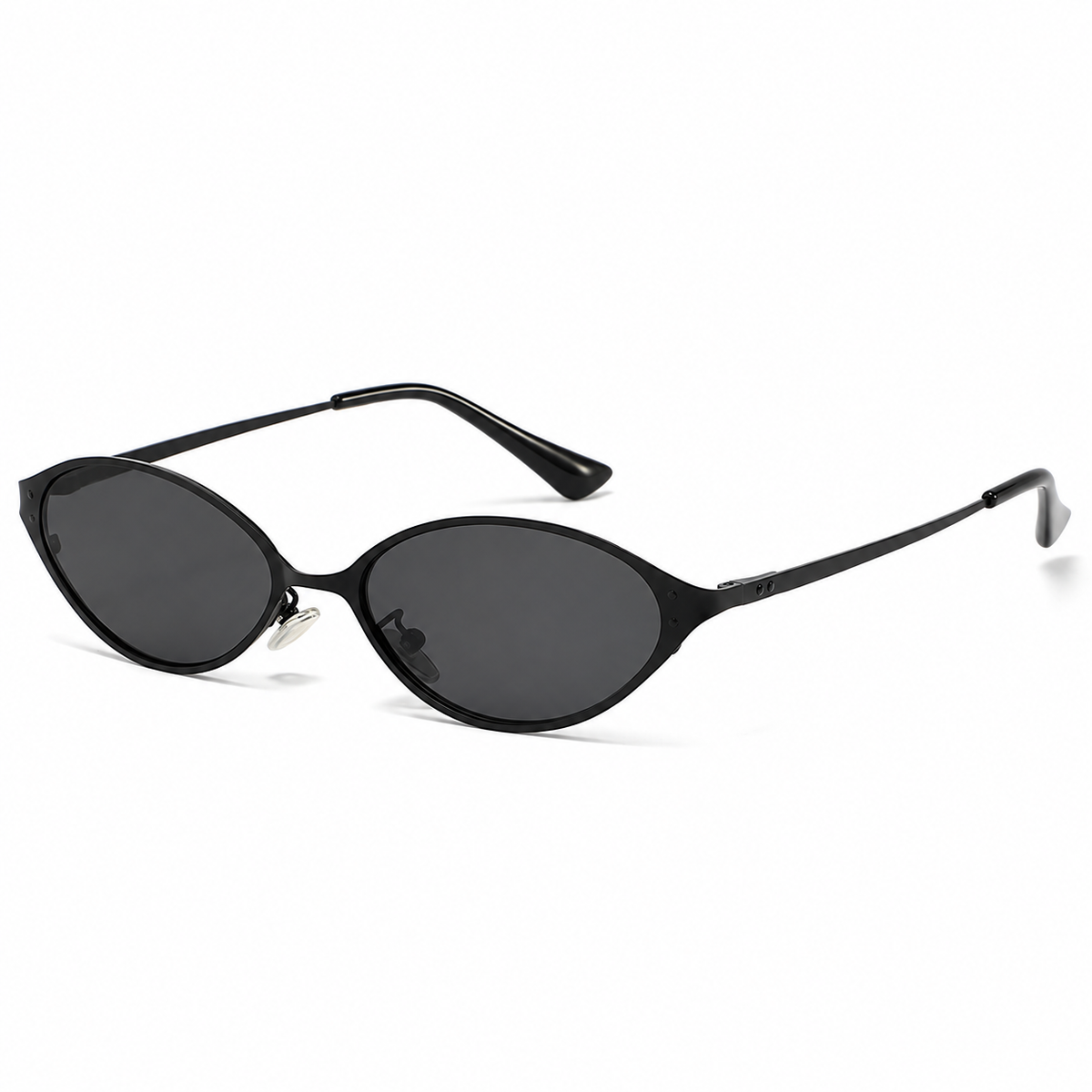 Nerelle Cat-Eye Sunglasses in Black, clean product view