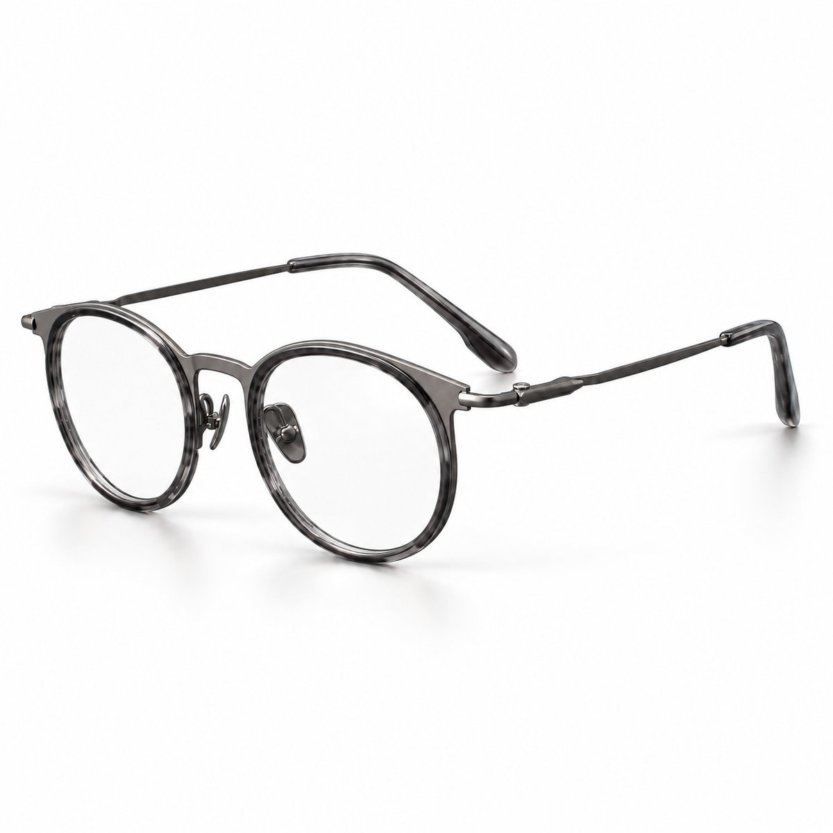 Valois Titanium Frames in Smoke Gunmetal - product view on white background