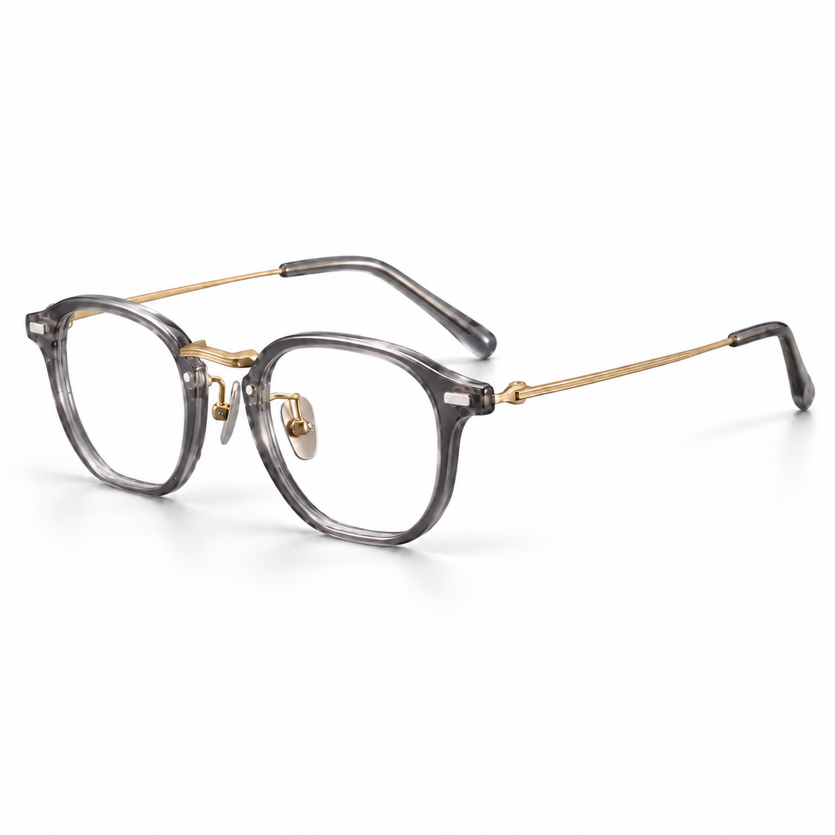 Moreau Geometric Frames in Smoke Gold - product view on white background