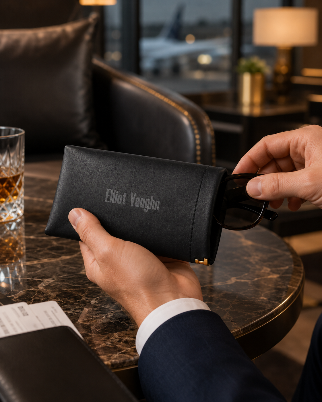 Premium Leather Travel Pouch