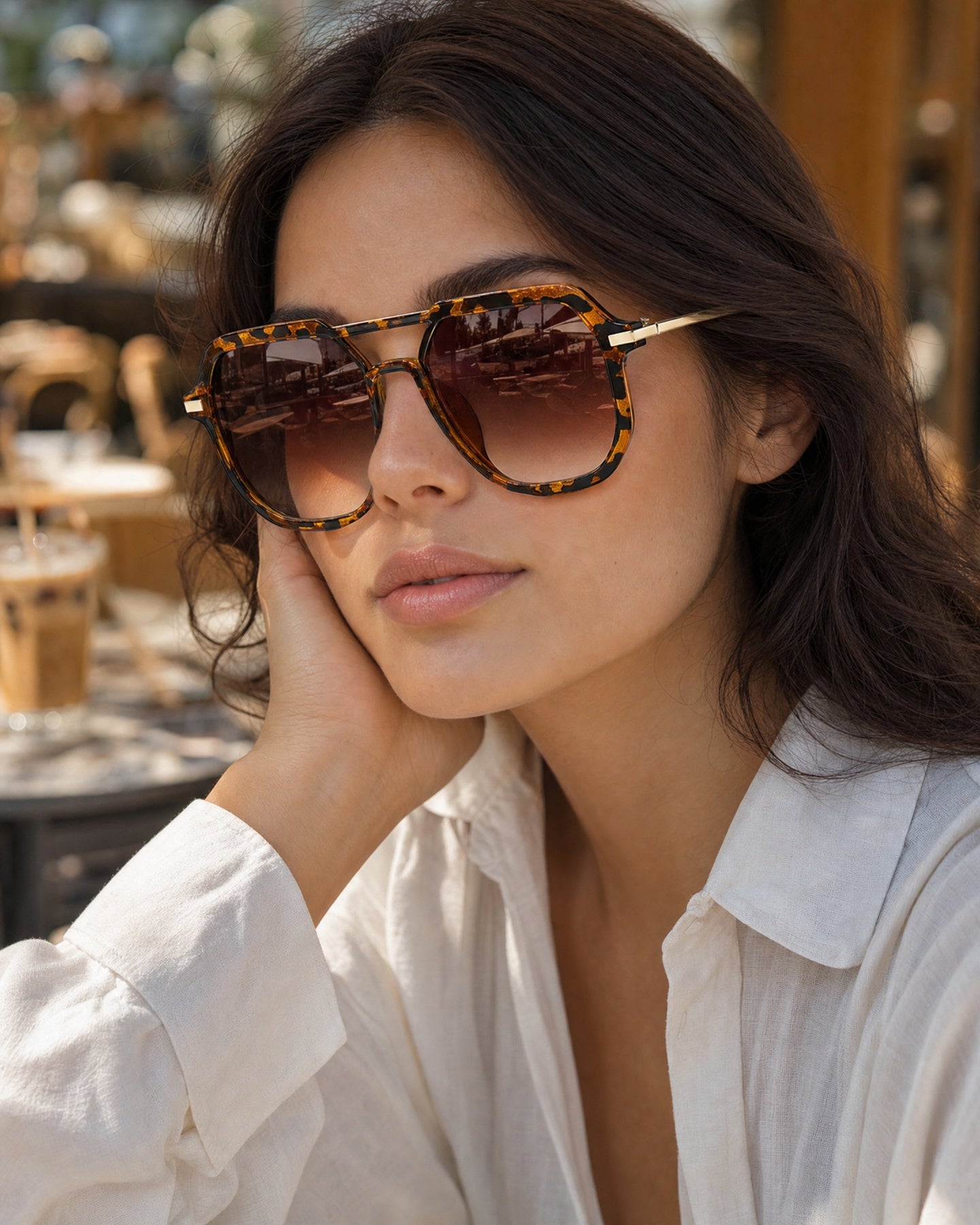 Astoria Square Aviator Shades
