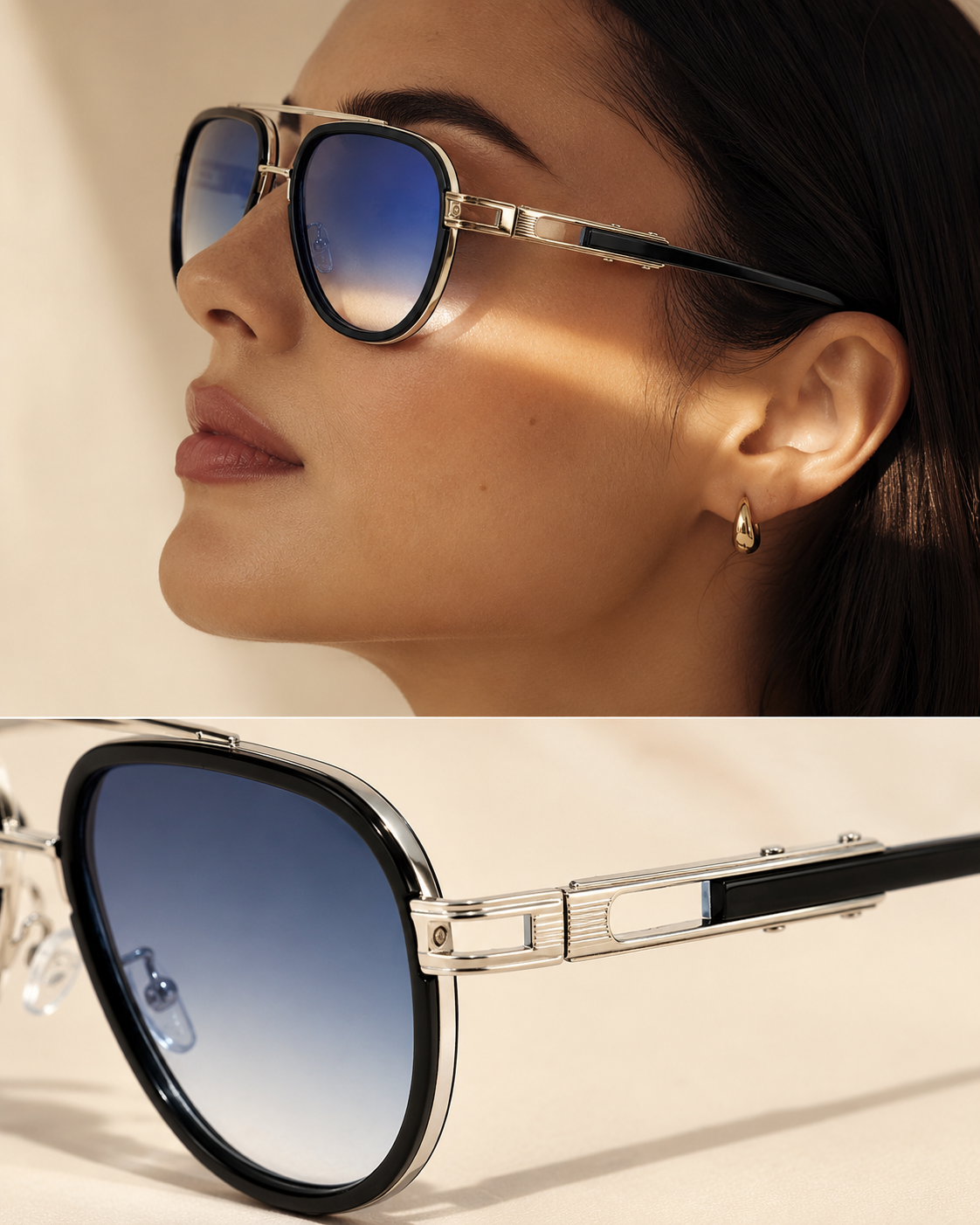 Bergamo Aviator Sunglasses