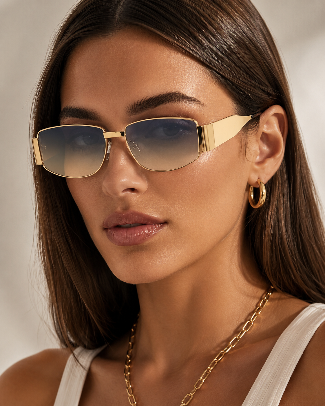 Perla Rectangle Sunglasses