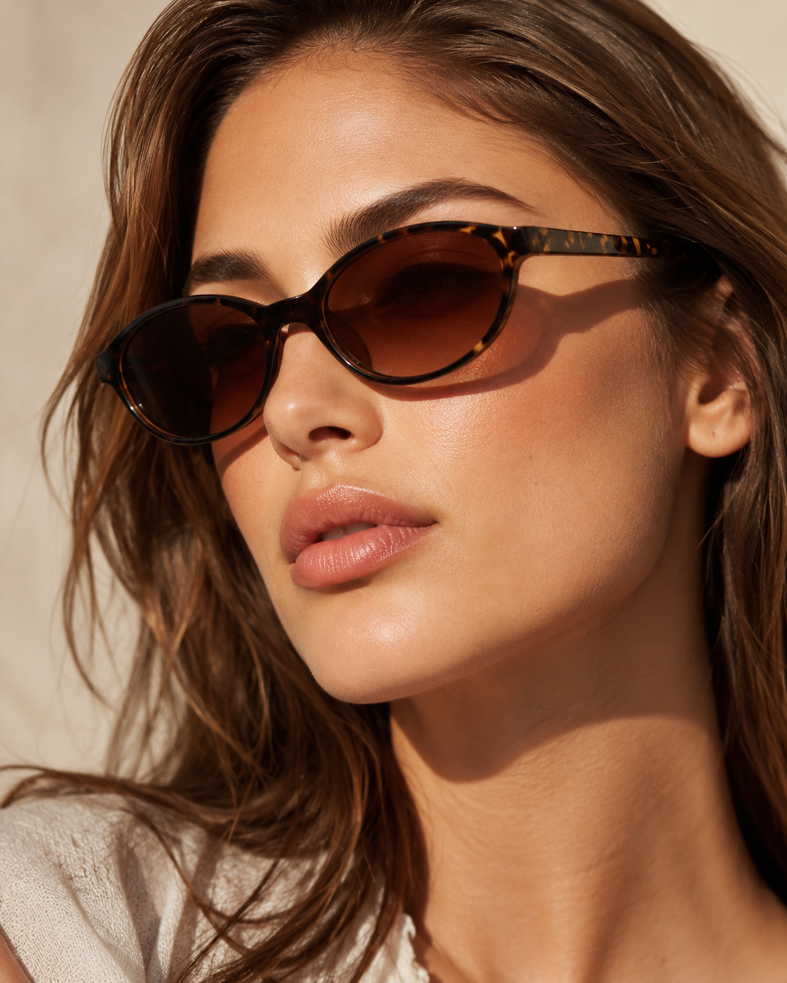 Anouk Oval Sunglasses