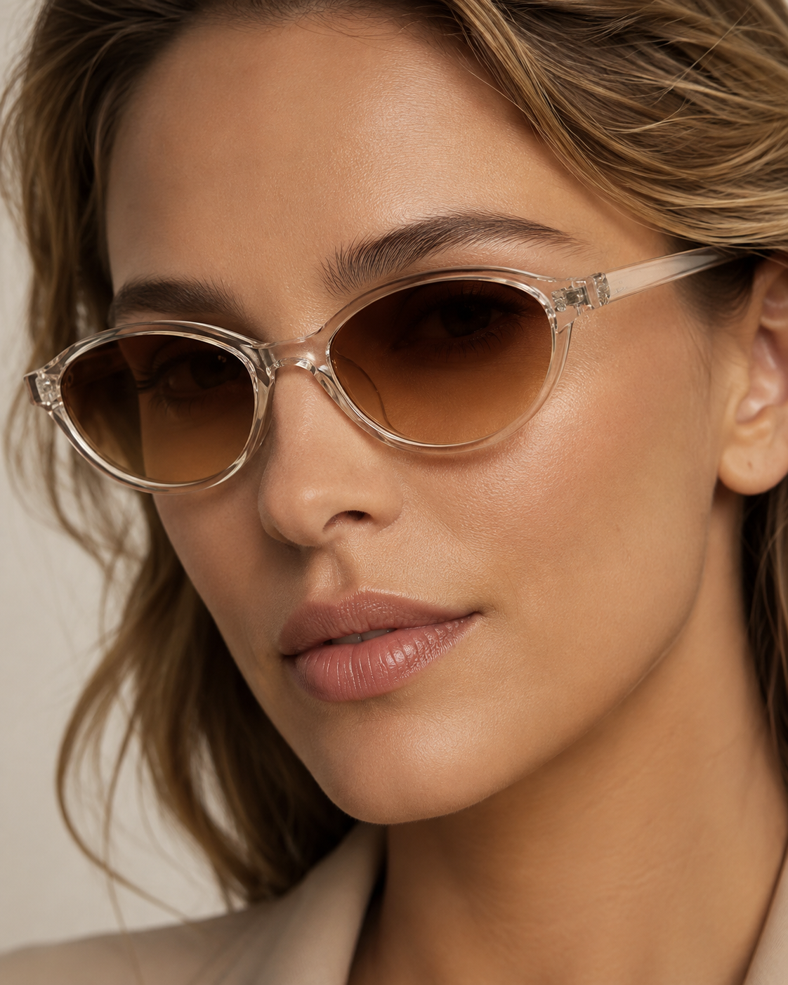 Anouk Oval Sunglasses