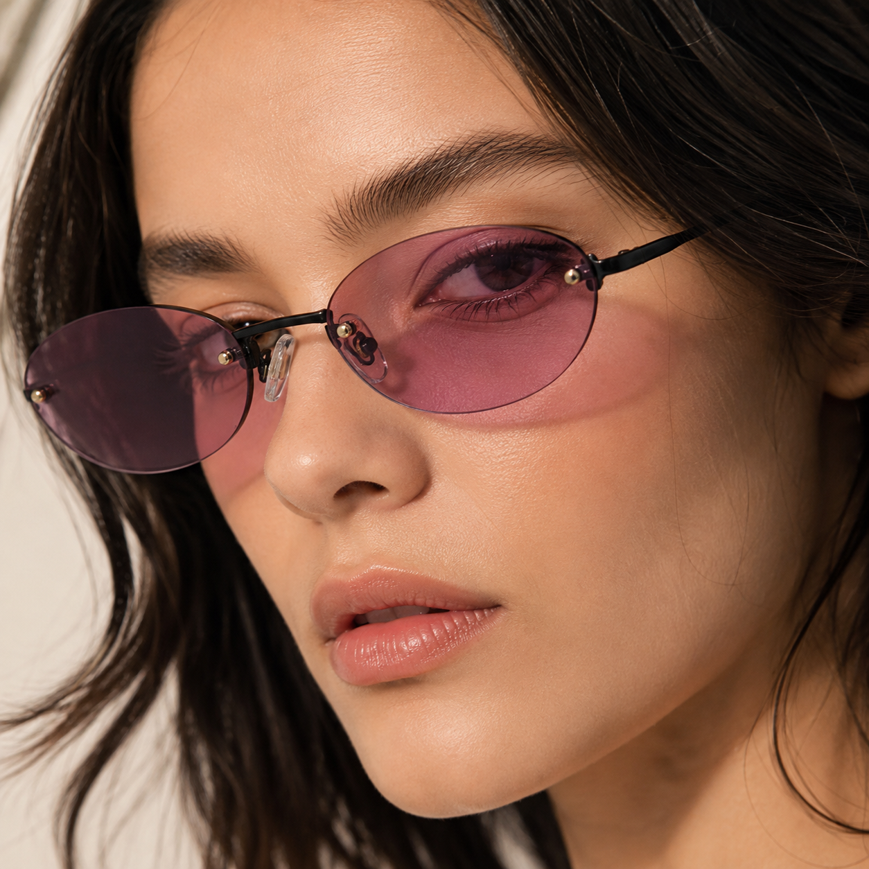 Amalie Rimless Sunglasses