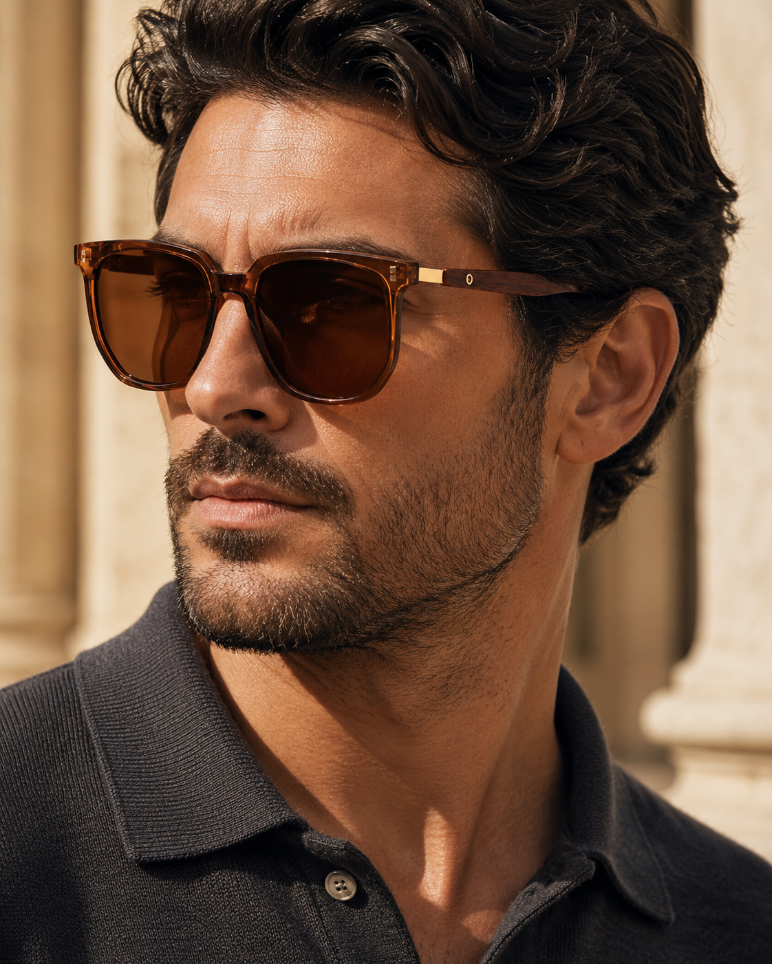 Montclair Wood-Temple Sunglasses