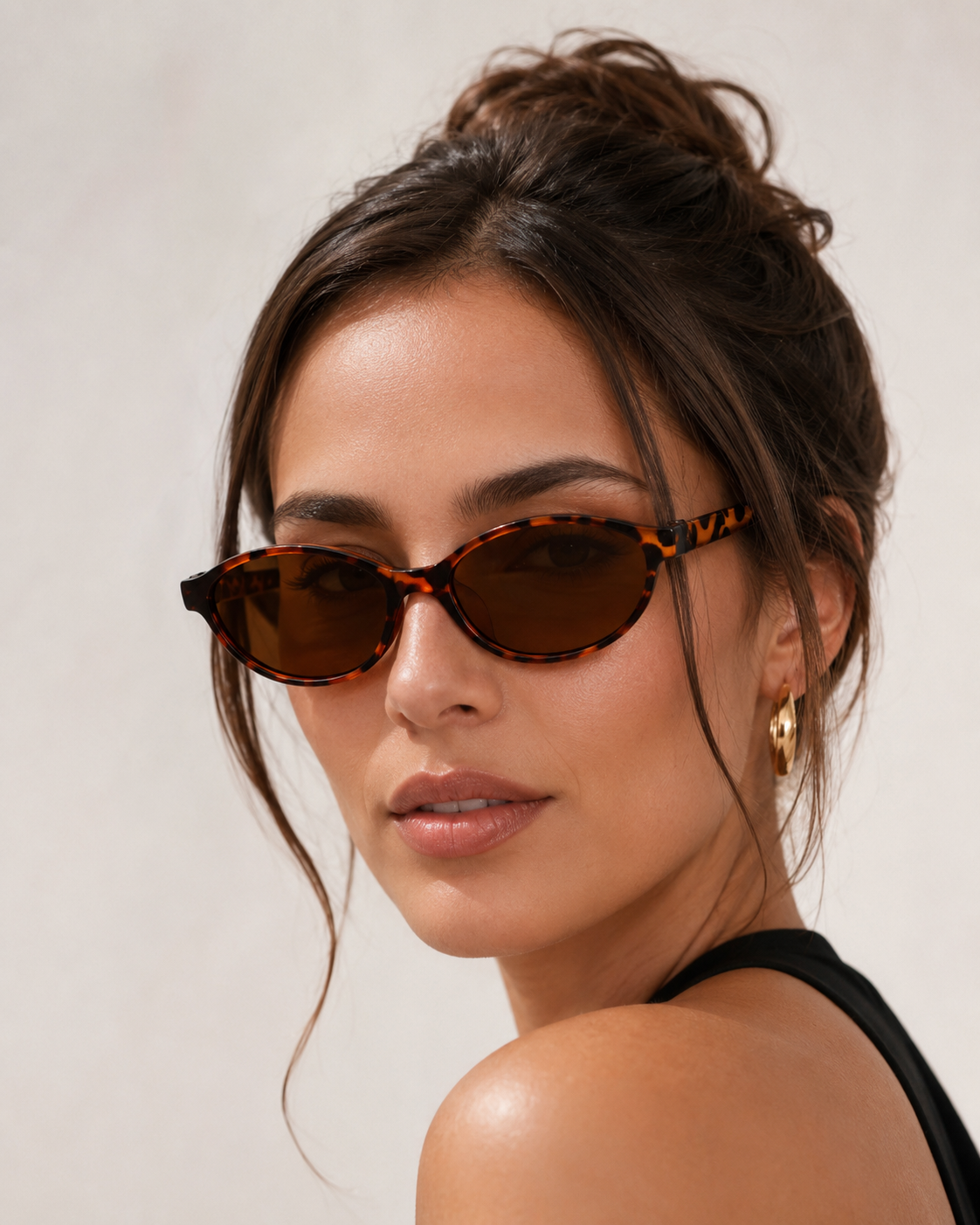 Palermo Retro Oval Sunglasses