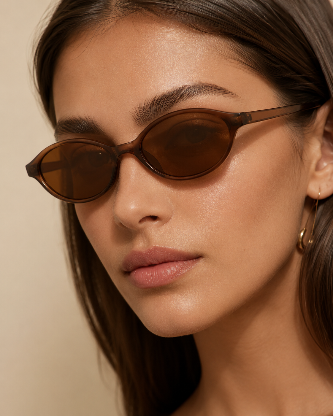 Palermo Retro Oval Sunglasses