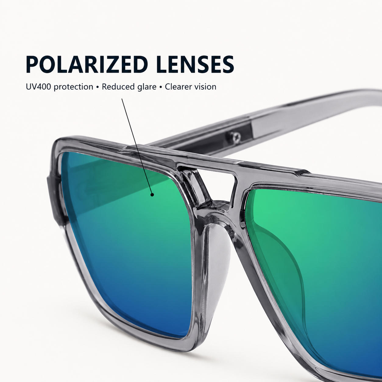 Modena Polarized Aviator Sunglasses