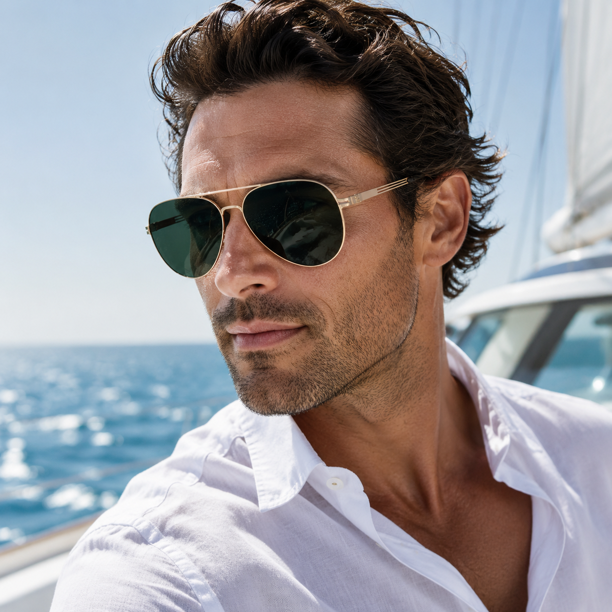 Brenta Polarized Aviator Sunglasses