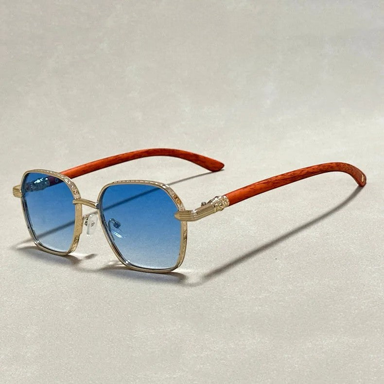 Giovanni Retro Wooden Sunglasses