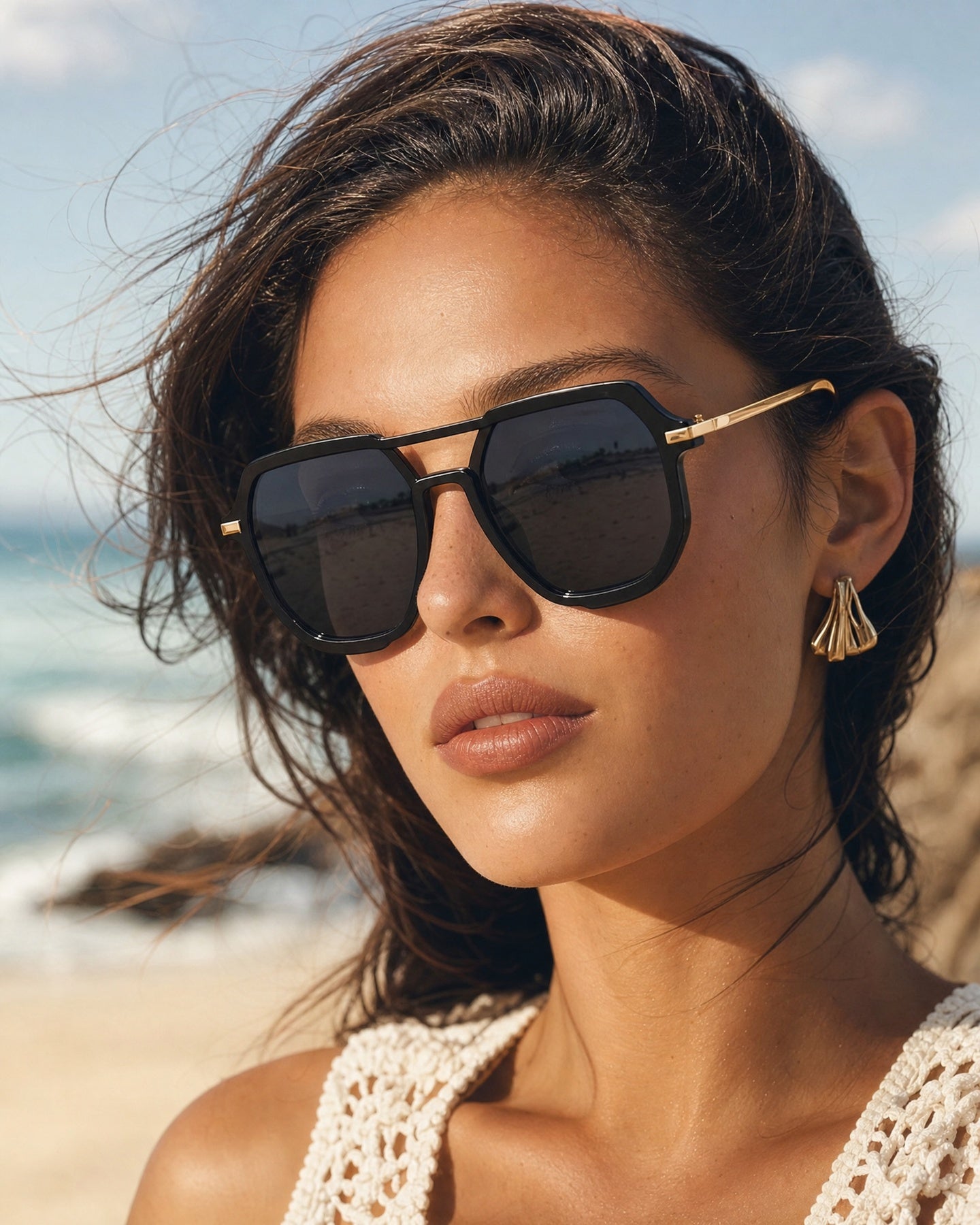 Astoria Square Aviator Shades