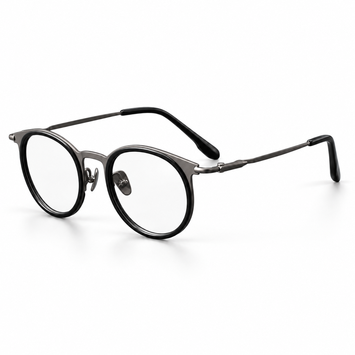 Valois Titanium Frames in Black Gunmetal - product view on white background