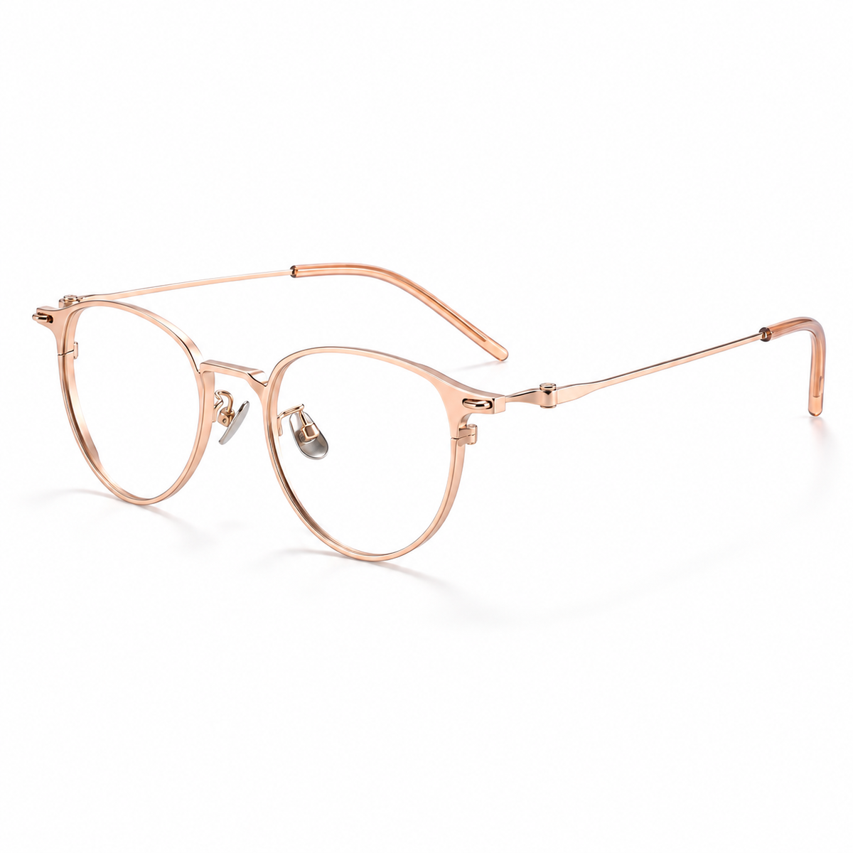 Aveline Titanium Frames in Rose Gold - product view on white background